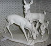 gruppo in ceramica con cerbiatti - primi '900
