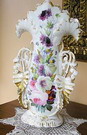 Vaso con decorazioni floreali, Francia 2� quarto XIX secolo