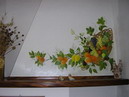 Cappa camino con cesto di frutta locale